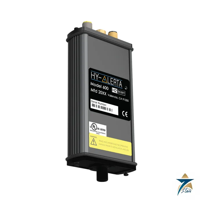 H2scan HY-ALERTA 600B fixed area hydrogen monitor (family photo, label reads Model 600)