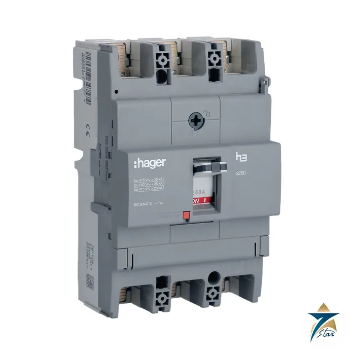 hager-hhb250z Hager HHB250Z x250 3P 250 A moulded case circuit breaker