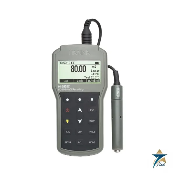 Hanna HI98192 portable EC TDS resistivity salinity meter