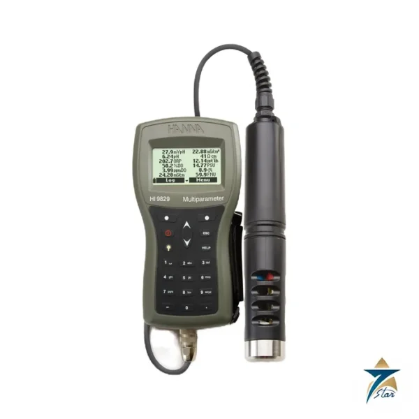 Hanna HI9829 multiparameter water quality meter with probe