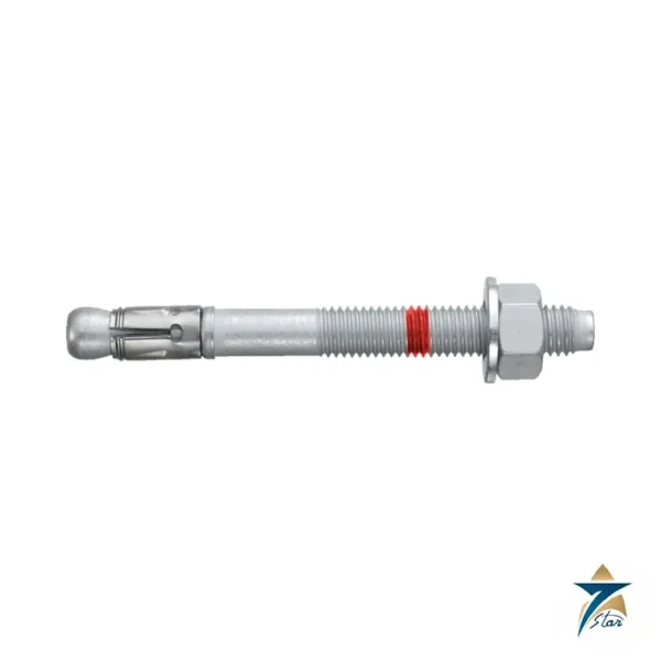 Hilti HST3 wedge anchor with nut and washer