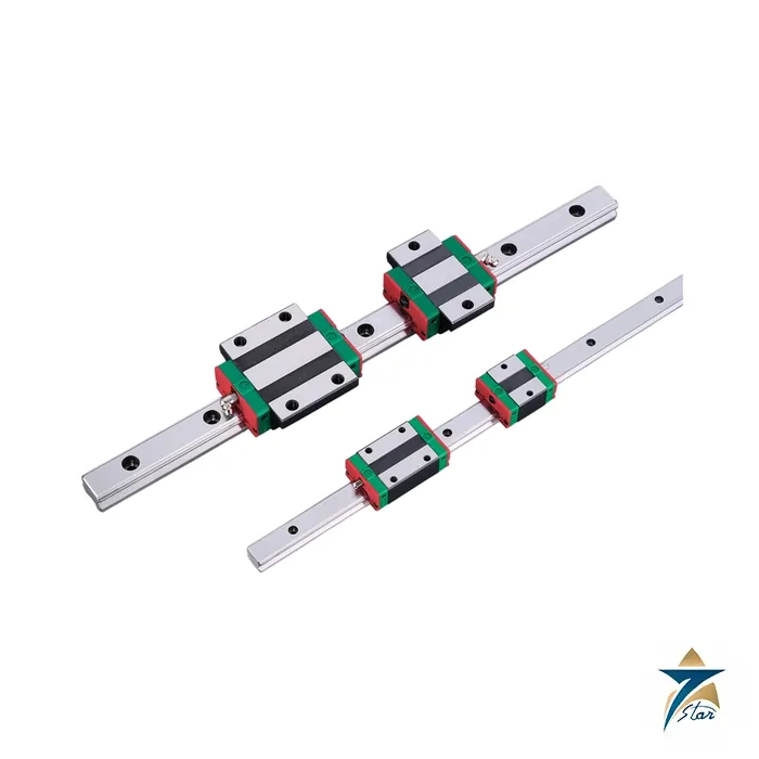 HIWIN EG series low profile linear guideway blocks on rails