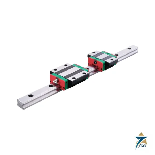 HIWIN QE series SynchMotion low profile linear guideway blocks on rail