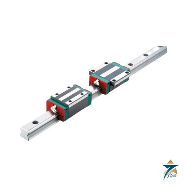 HIWIN QH series SynchMotion linear guideway blocks on rail