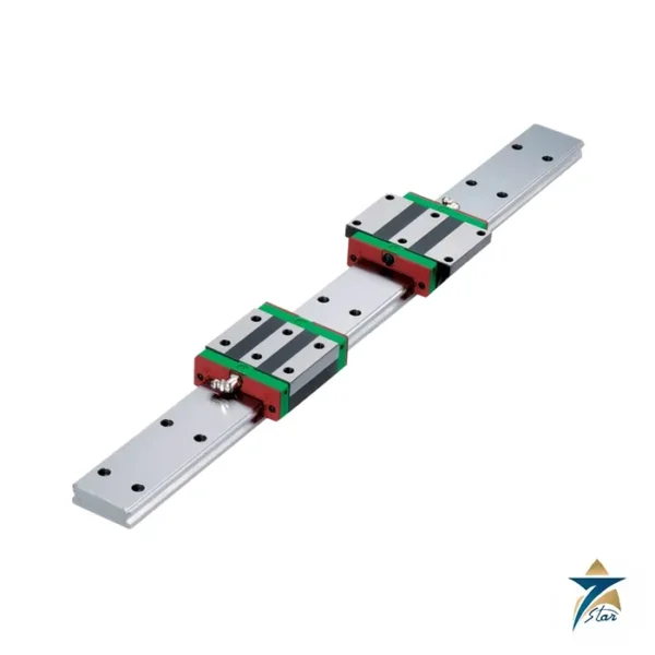 HIWIN WE series wide rail linear guideway blocks on rail
