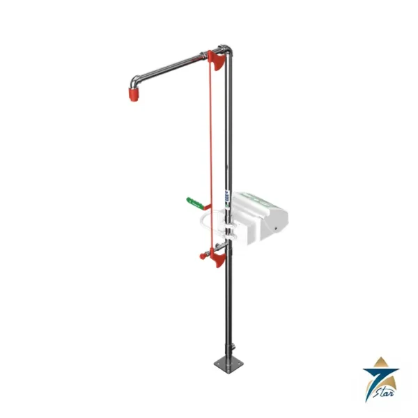 Hughes EXP-20GS/45G safety shower with body spray and eye wash