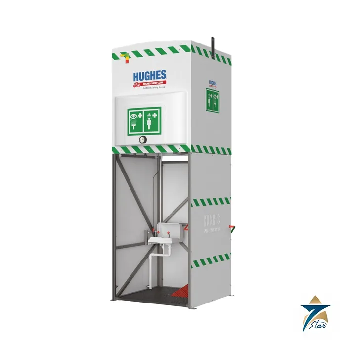 hughes-EXP_J_14KS_1500 Hughes EXP-J-14KS/1500 jacketed 1500 L tank fed safety shower