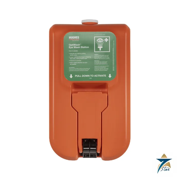 hughes-OptiWash Hughes OptiWash wall mounted 38 L gravity fed eye wash