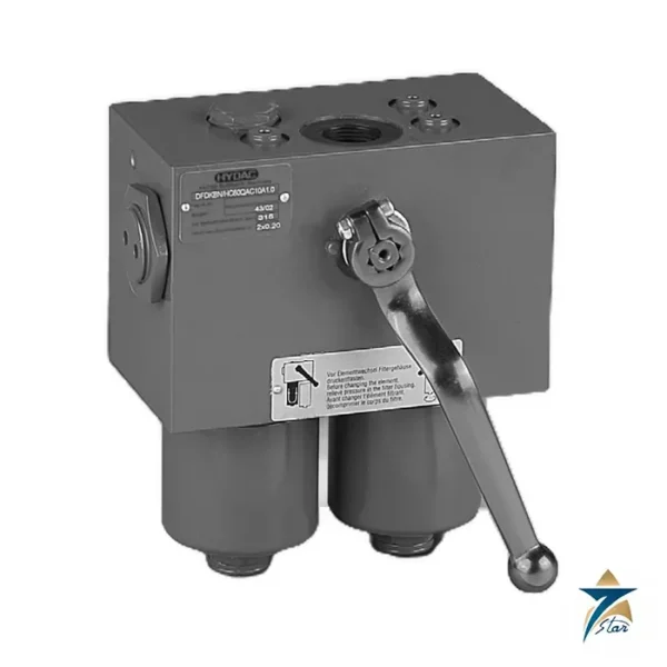 Hydac DFDK duplex change-over pressure filter with lever