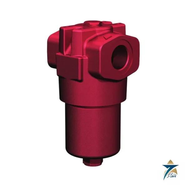 Hydac MDF medium-pressure inline filter with red head