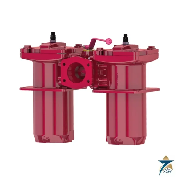 Hydac RFD330DALXXA1.1/16V Duplex Return Filter, 330 L/min