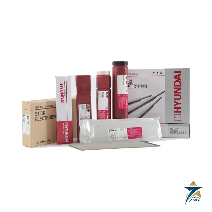 Hyundai Welding stick electrode cartons and packs Hyundai Welding stick electrode cartons and packs