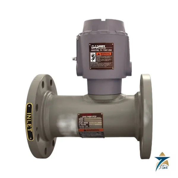 Daniel Series 1200 liquid turbine flow meter, flanged body with local mounted enclosure