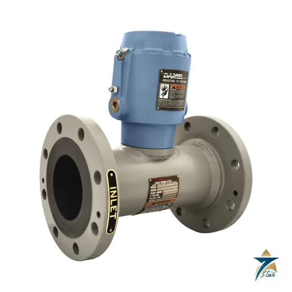 Daniel Series 1500 liquid turbine flow meter, flanged body with local mounted enclosure