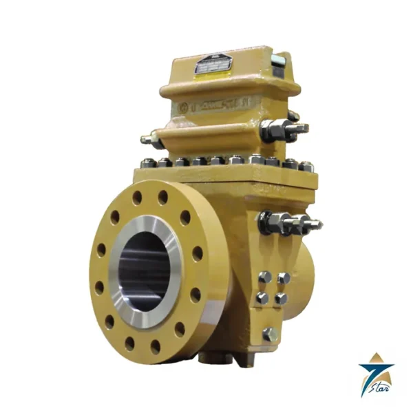 Daniel Senior dual-chamber orifice fitting with flanged ends