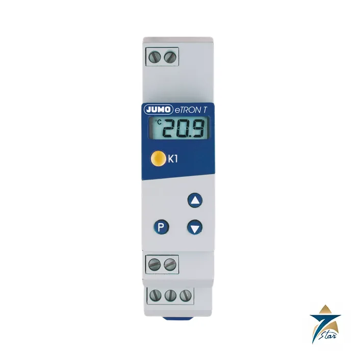 jumo-701050 JUMO eTRON T digital thermostat for DIN rail mounting
