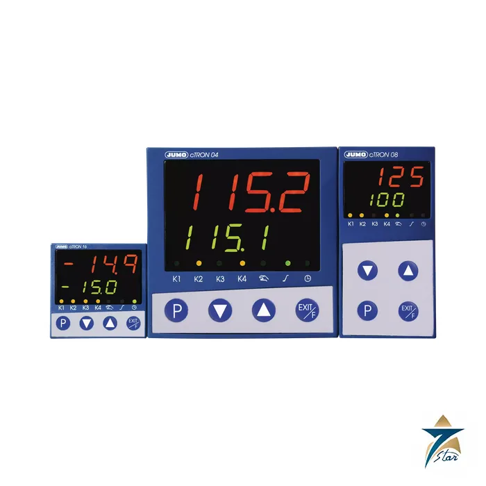 jumo-702070 JUMO cTRON compact controller family photo (48x48, 48x96 and 96x96 mm)