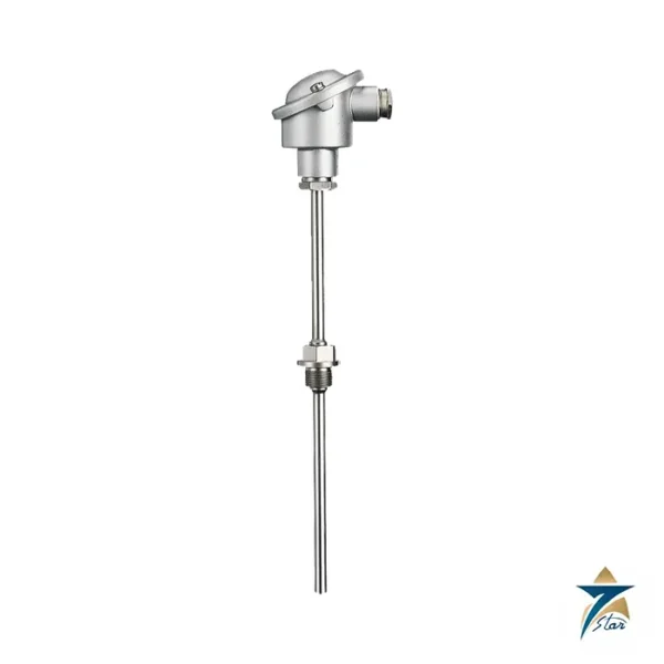 JUMO 902020 screw-in RTD temperature probe with form B terminal head