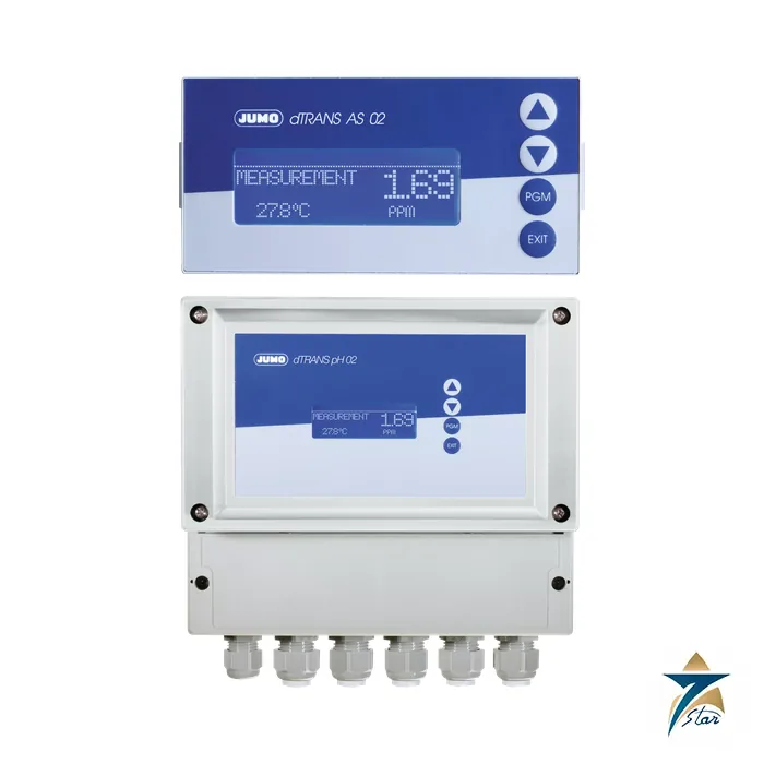 jumo-dtrans-as-02-standard-signal-transmitter-and-controller JUMO dTRANS AS 02 transmitter and controller, panel and surface-mounted versions