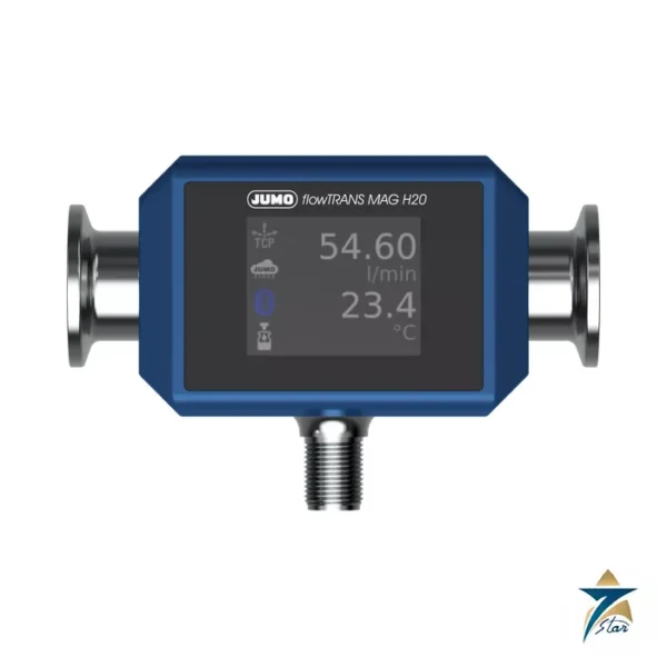 JUMO flowTRANS MAG H20 compact electromagnetic flowmeter with Tri-Clamp