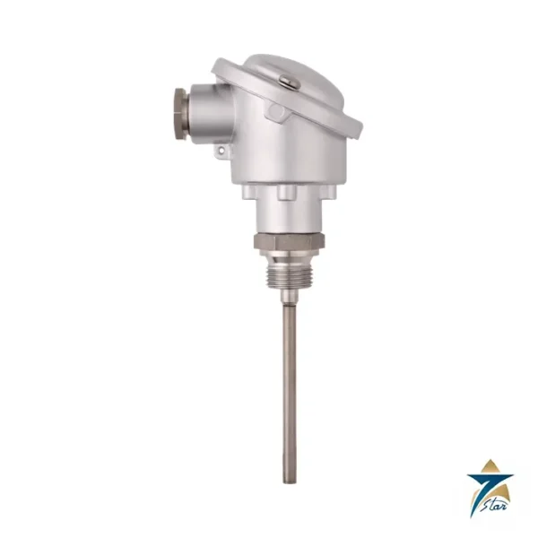JUMO MarineTemp screw-in RTD temperature probe with terminal head