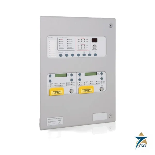 Kentec Sigma XT+ multi-area extinguishant control panel (family photo from manufacturer)