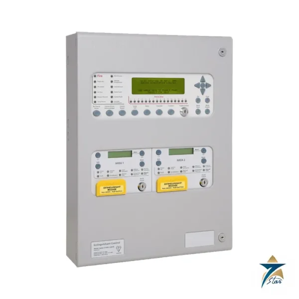 Kentec Syncro XT+ addressable extinguishant control panel (family photo from manufacturer)