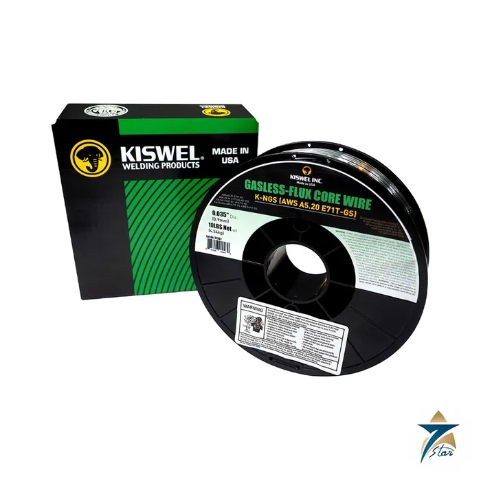 KISWEL K-NGS gasless flux-cored wire spool and box KISWEL K-NGS gasless flux-cored wire spool and box