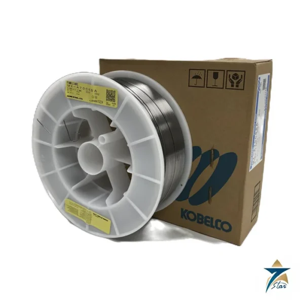 Kobelco MX-A70C6SA metal-cored wire spool and carton