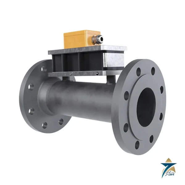KOBOLD DOG-6 oscillation flow meter for wet gases with flanged stainless steel body