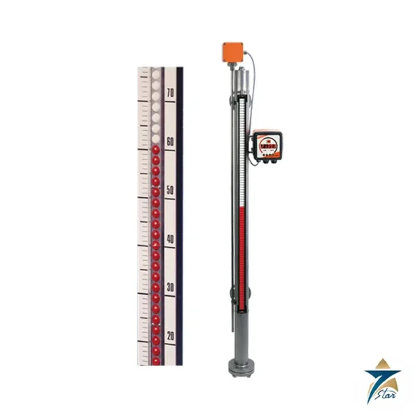 KOBOLD NBK-03 bypass magnetic level indicator with roller display and transmitter