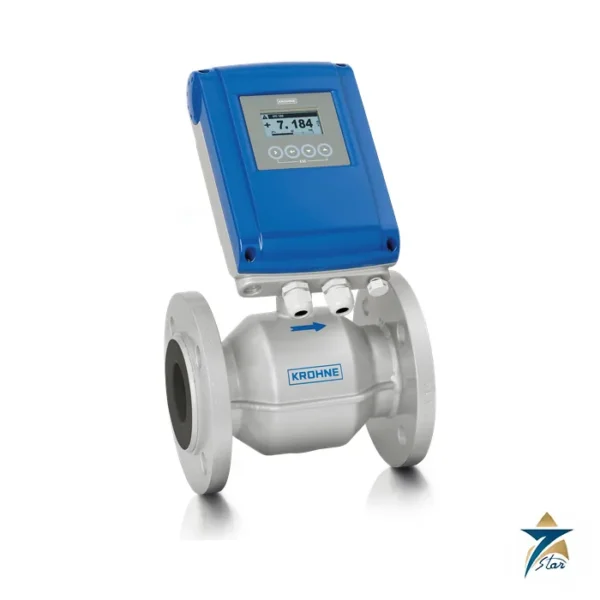 KROHNE OPTIFLUX 2100 C compact electromagnetic flowmeter with hard rubber liner