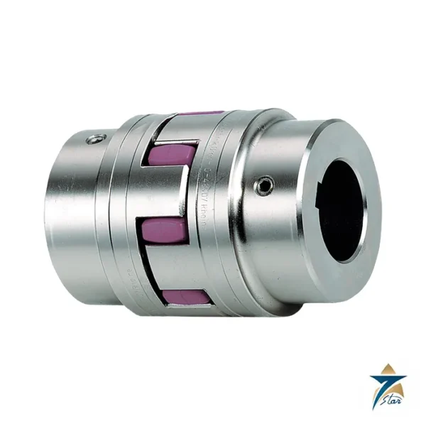 KTR ROTEX torsionally flexible jaw coupling with purple spider