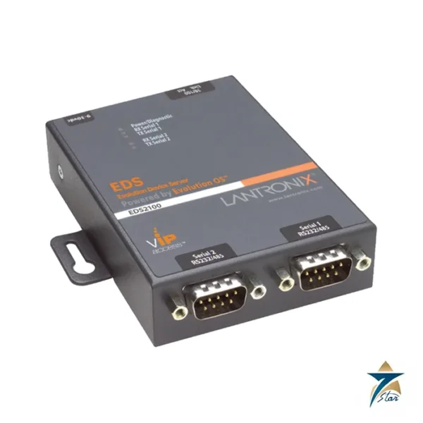 Lantronix EDS2100 two-port secure device server (EDS2100 family photo, ED2100002-01)