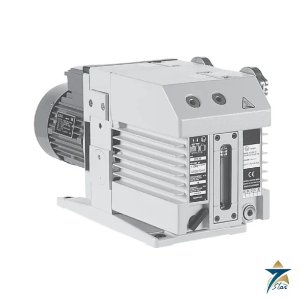 Leybold TRIVAC D 40 B two-stage rotary vane vacuum pump (catalogue photo, D 40 B shown left of the pair in the catalogue)