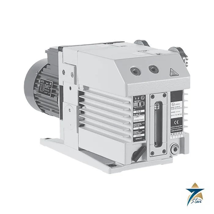 Leybold TRIVAC D 40 B two-stage rotary vane vacuum pump (catalogue photo, D 40 B shown left of the pair in the catalogue)