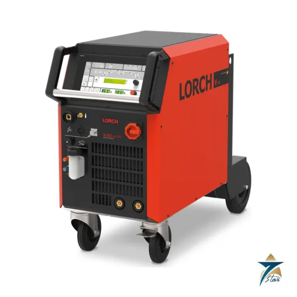 Lorch V 50 AC/DC TIG welding machine on wheeled chassis