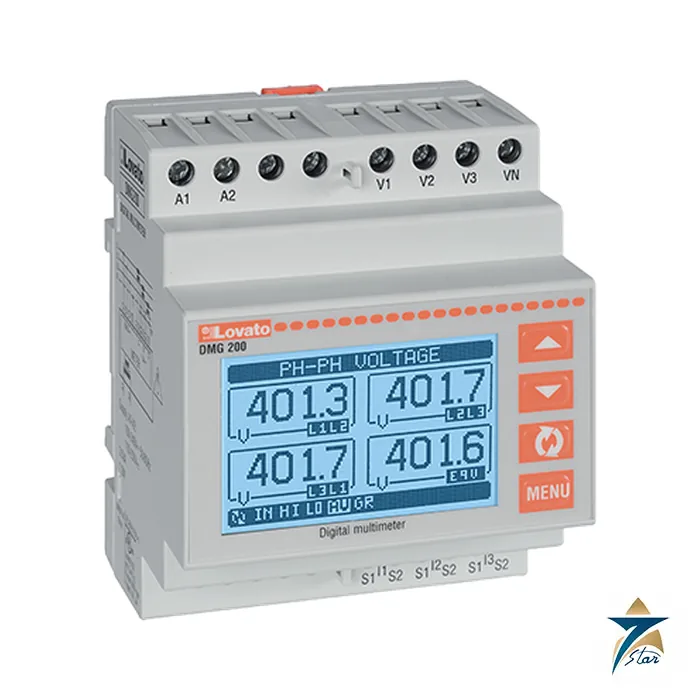 lovato-dmg200 Lovato DMG200 DIN rail digital multimeter and power analyzer