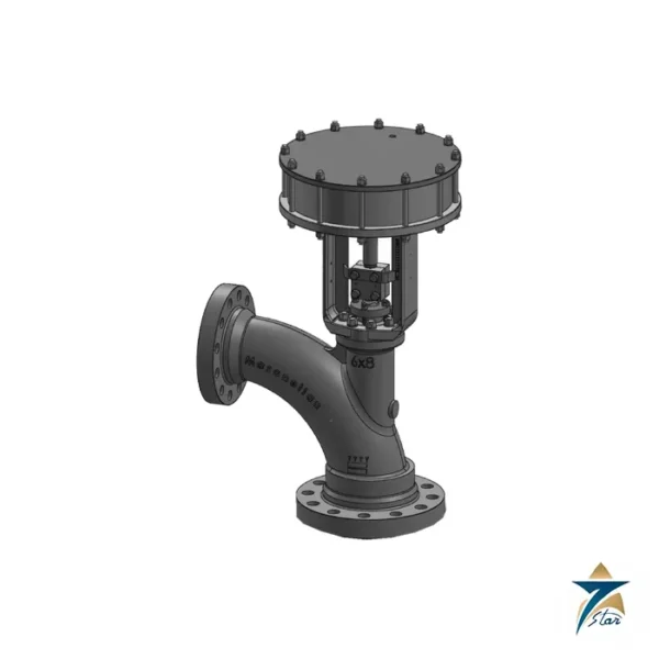 Masoneilan 73000 Series Sweep Angle Control Valve Supplied by Seven Star LLC