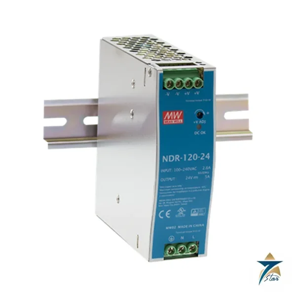 Mean Well NDR-120-24 DIN rail power supply