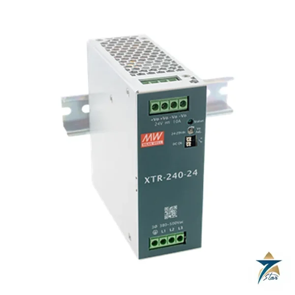 Mean Well XTR-240-24 three-phase DIN rail power supply