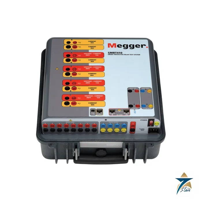 Megger SMRT410 Multi-Phase Relay Test System Megger SMRT410 Multi-Phase Relay Test System Supplied by Seven Star LLC