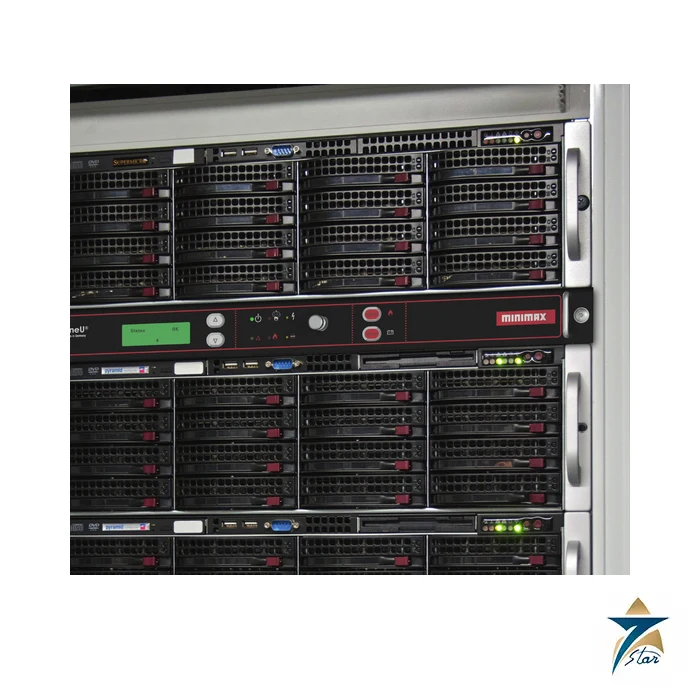 Minimax OneU 19 Inch Rack Fire Detection and Extinguishing Minimax OneU fire protection unit in a 19 inch rack