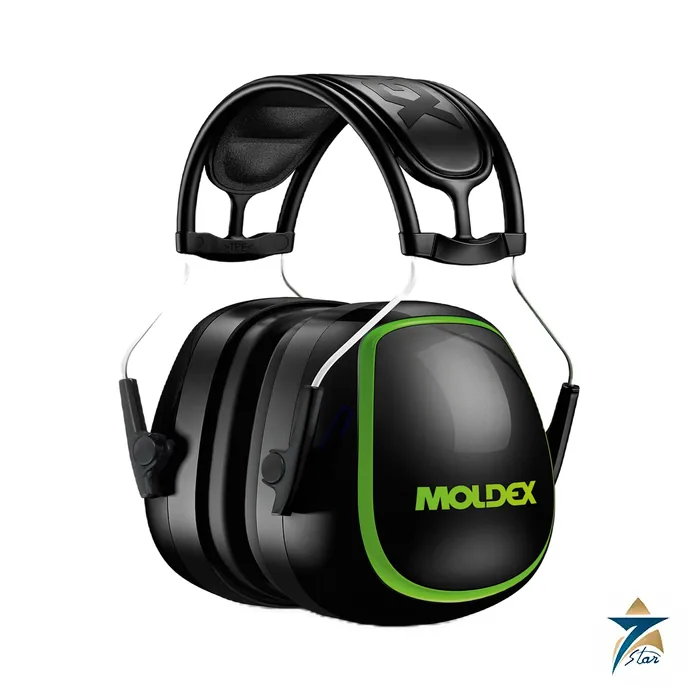 Moldex MX-6 6130 black and green over-the-head earmuff