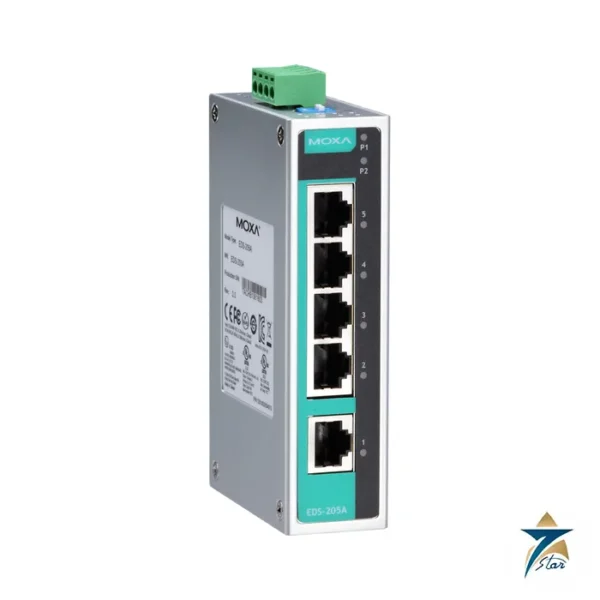 Moxa EDS-205A 5-port unmanaged Ethernet switch