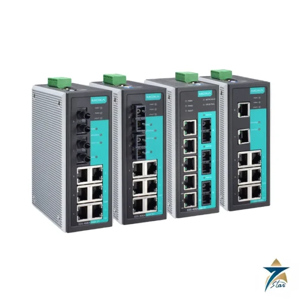 Moxa EDS-408A 8-Port Entry-Level Managed Ethernet Switch, official Moxa family image