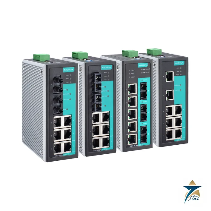 moxa-eds-408a Moxa EDS-408A 8-Port Entry-Level Managed Ethernet Switch, official Moxa family image