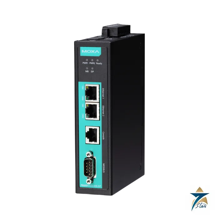moxa-mgate-5105-mb-eip Moxa MGate 5105-MB-EIP Modbus to EtherNet/IP gateway