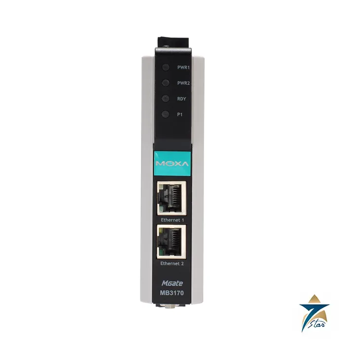 moxa-mgate-mb3170 Moxa MGate MB3170 1-port advanced Modbus TCP gateway