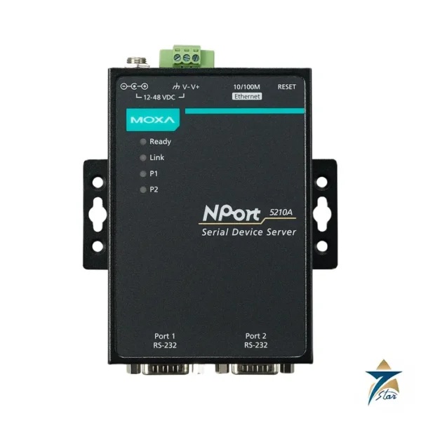 Moxa NPort 5210A 2-port RS-232 serial device server